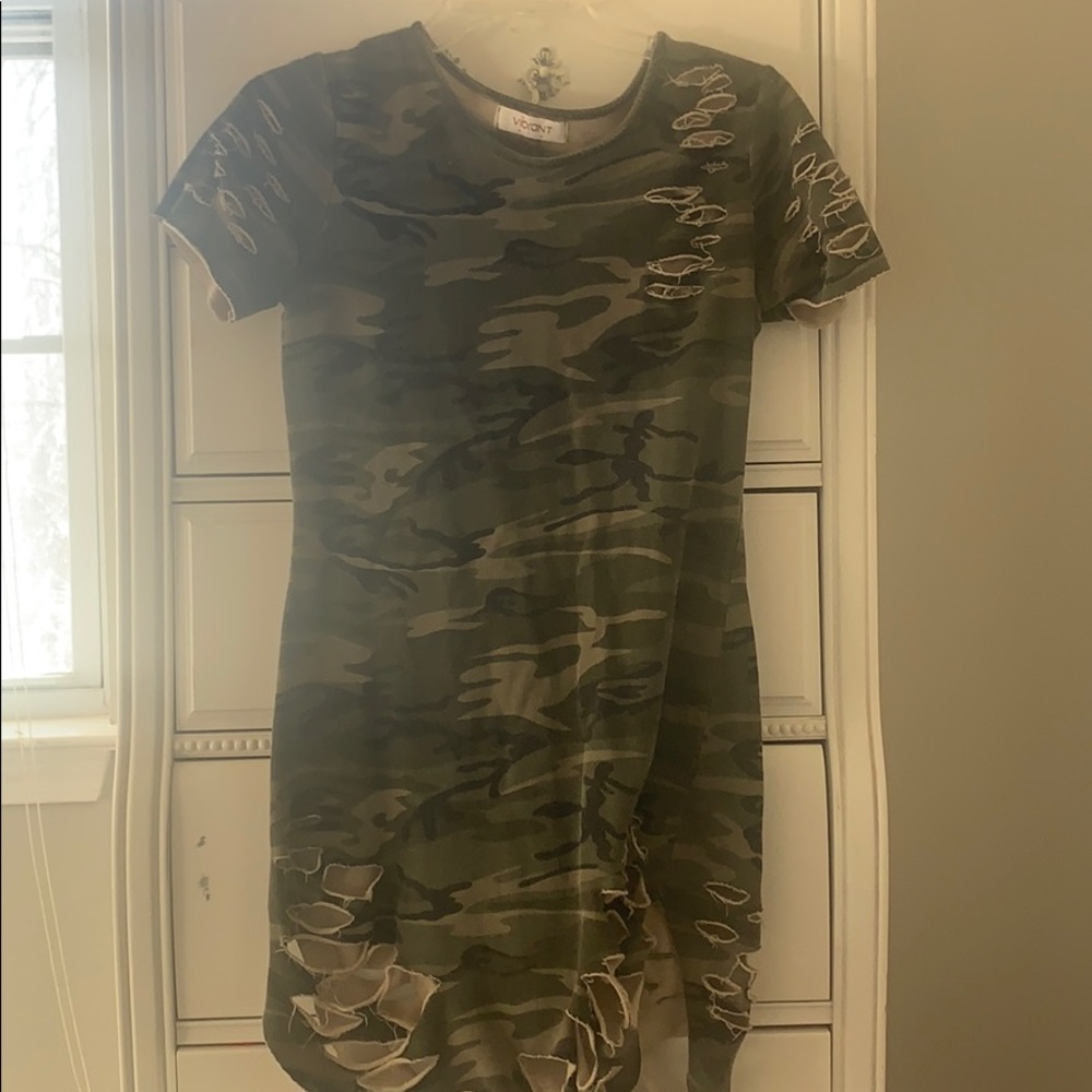 Camo mini dress